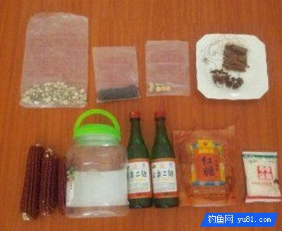 图解专攻大鲤的酒泡玉米粒钓饵的制作